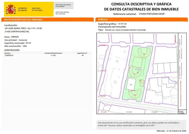 Venta de Local Comercial en Cartaya, El Portil, Huelva. Activo Inmobiliario Sin Posesión / No se Puede Visitar / Ni Financiar. — 3
