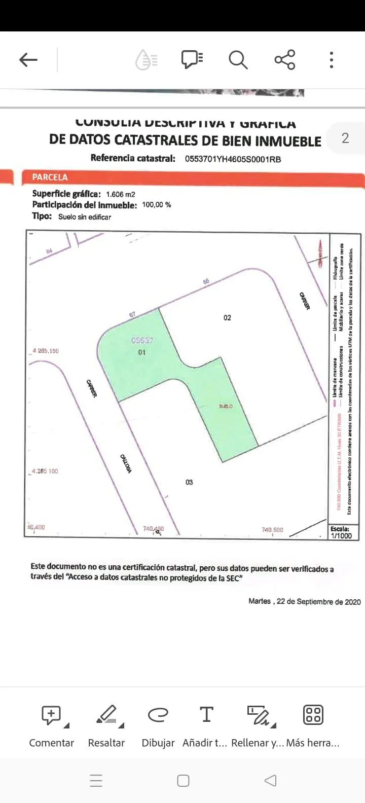 Terreno urbano con estudio de edificio de 20 viviendas, locales y garaje en La Villajoyosa