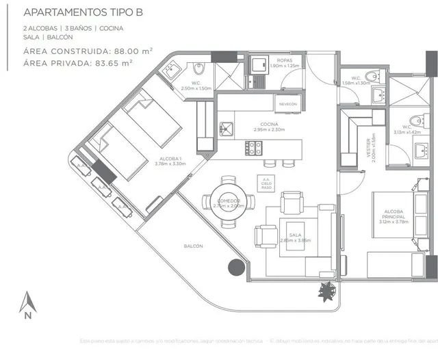 PROYECTO NUEVO - Se vende apartamento Nuevo en el sector de  - foto 2