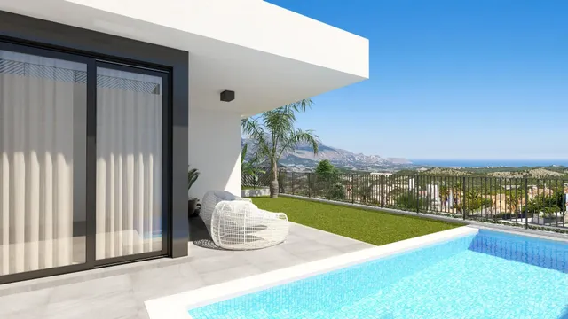 ¡Nueva villa con magníficas vistas al mar, en Polop Hills! — 31