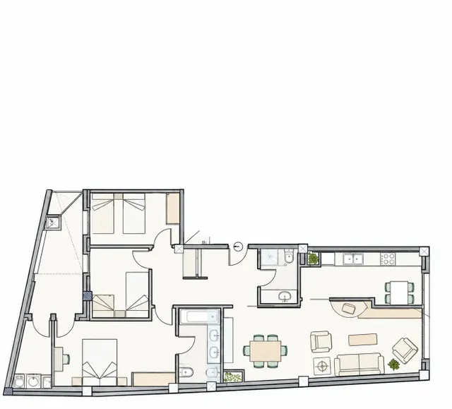 Luminoso piso de 3 habitaciones en el centro de Sant Julià — 5