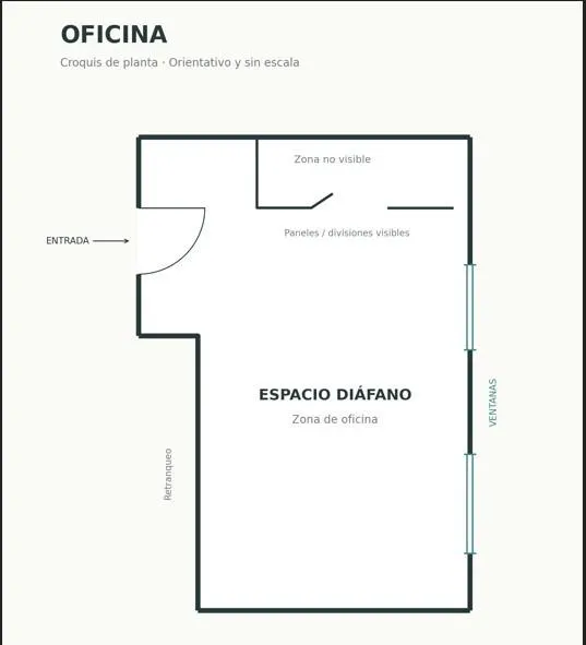 Oficina 1 habitación 49m² en alquiler - Centro Urbano — 18