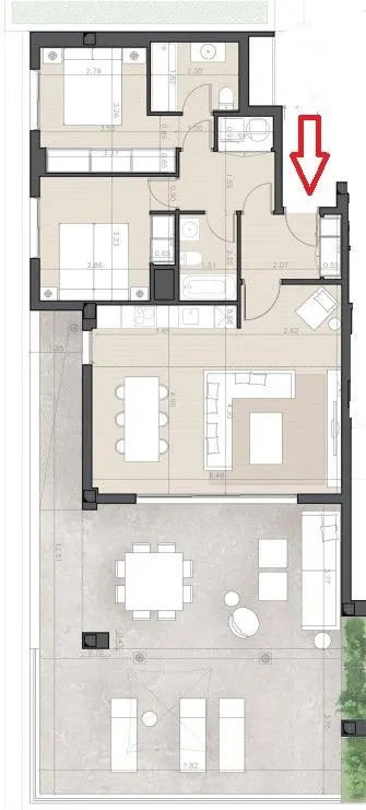 Piso 2 habitaciones 164m² en venta - Hospital Xanit — 14