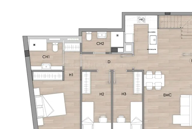 Atico-Duplex de obra nueva en el centro de Calonge, 4 dormit - foto 4