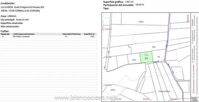 SOLAR en Venta en el Añón de BÉRTOA - Carballo — 8