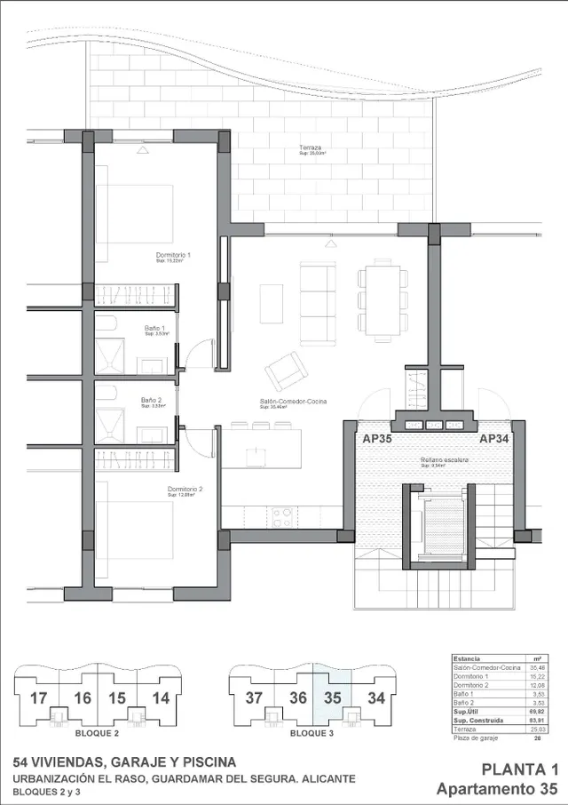 Apartamento con terraza de 25 m2 en El Raso, Guardamar — 24