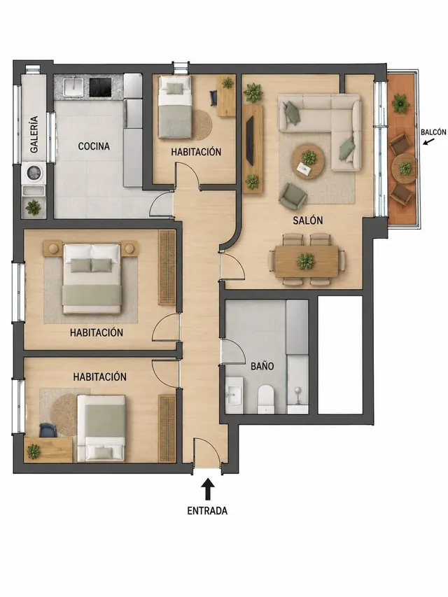 Ático con amplio balcón, vistas despejadas y plaza de parking en vallehermoso — 21
