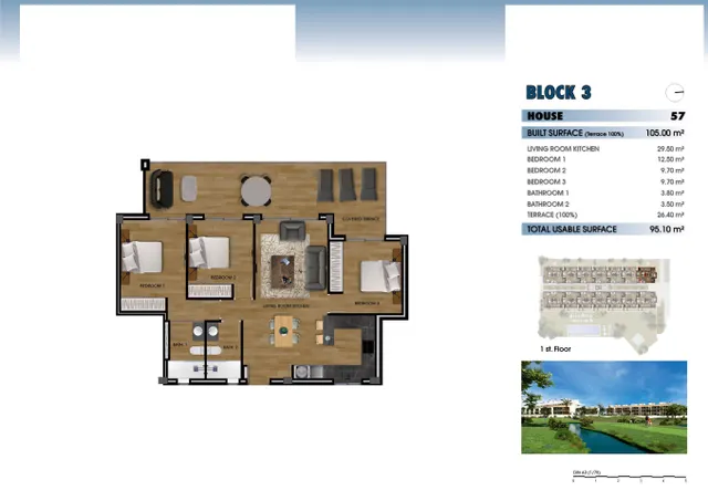 Apartamento 3 habitaciones 105m² en venta - Serena Golf — 50