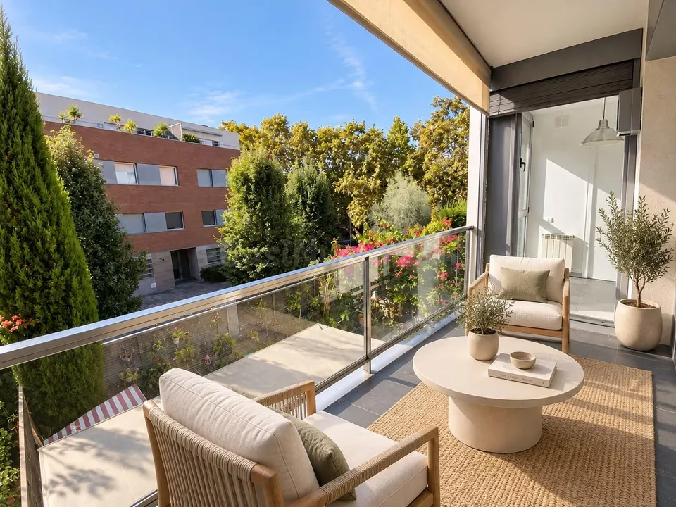 NUEVO PRECIO · Piso en el centro de Alella con terraza al sur, piscina, parking y trastero