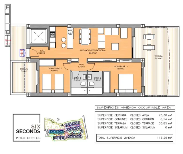 Apartamento 2 habitaciones 63m² en venta - La Zenia — 50