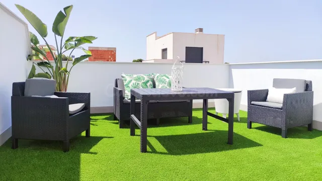 Adosado de obra nueva con piscina privada en San Javier -Mur