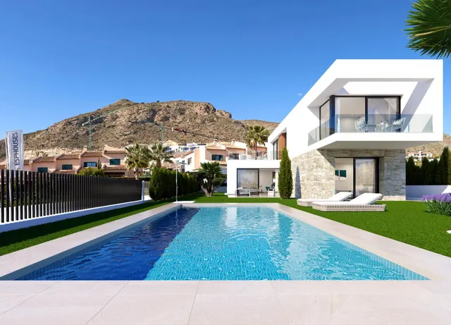 Residencial de obra nueva de villas independientes en Sierra Cortina, Finestrat. — 12