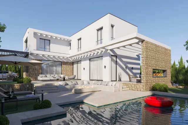 VIVIENDA MODERNA DE DOS ALTURAS CON PISCINA EN LA ELIANA