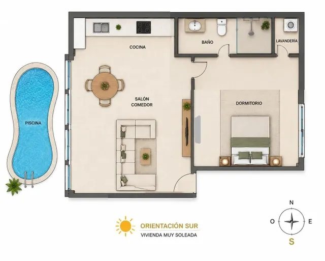 Apartamento 1 habitación 51m² en venta - El Acequión - Los Náufragos — 23