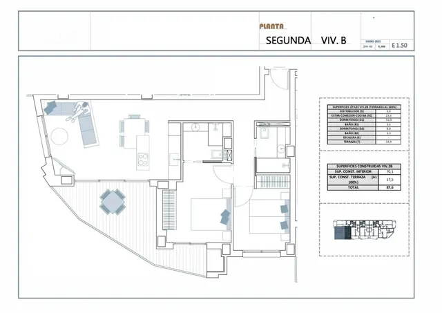 Apartamento 2 habitaciones 158m² en venta - Pueblo — 18