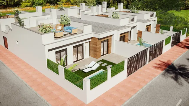 VILLAS ADOSADAS CON PISCINA PRIVADA Y CERCA DEL CAMPO DE GOLF DE RODA — 2