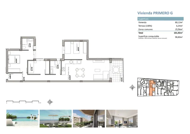 APARTAMENTO DE 3 DORM EN GUARDAMAR DEL SEGURA — 20