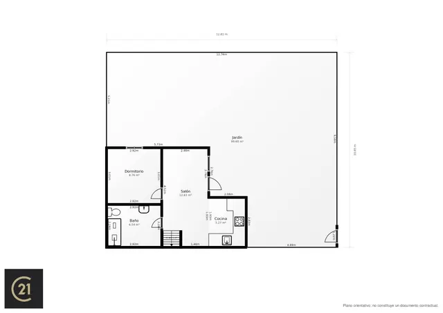 En alquiler estupendo bungalow con amplio jardin y mucha luminosidad — 45