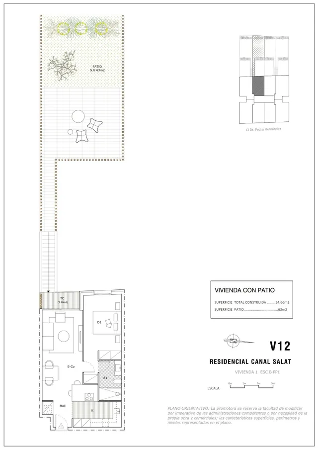 Piso de nueva promoción con espectacular patio de 63 m2 - foto 4