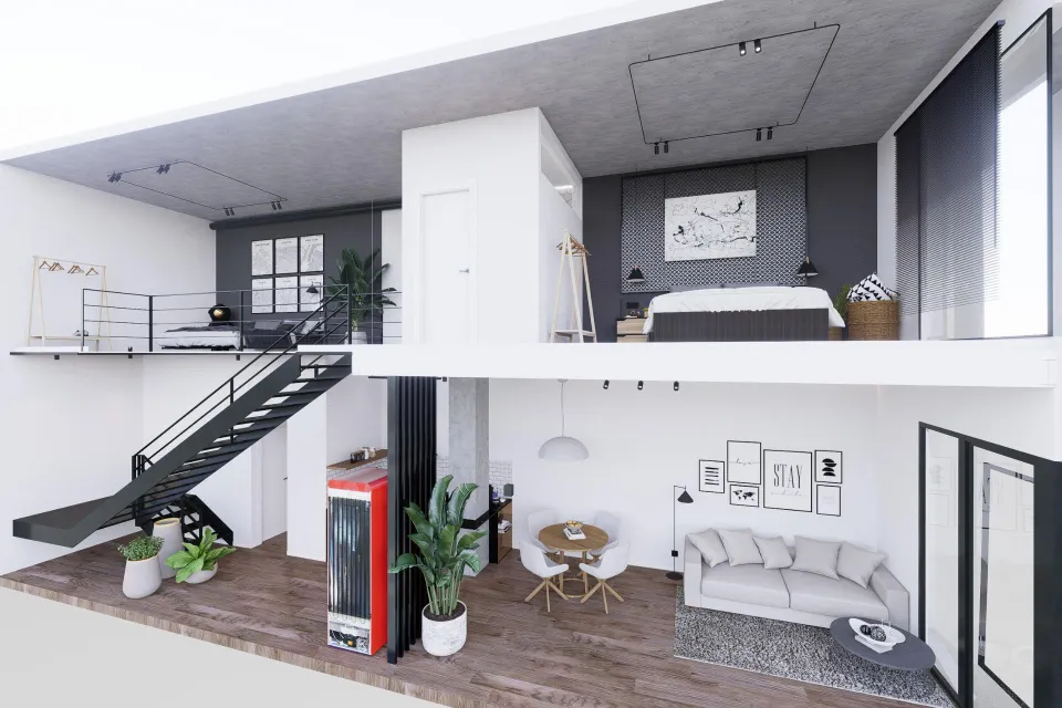 Modernos apartamentos dúplex tipo loft en el corazón de Alicante