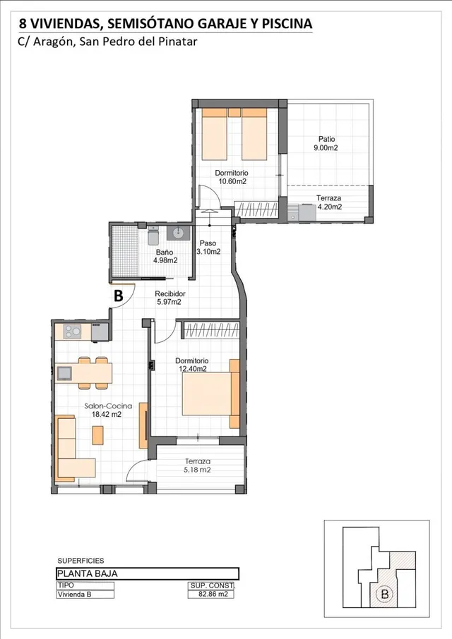 Apartamento 2 habitaciones 73m² en venta - LA PUNTICA — 12