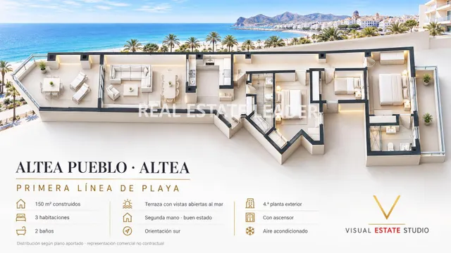 Altea, primera línea: el mediterráneo no es la vista. es la pared principal!! — 45