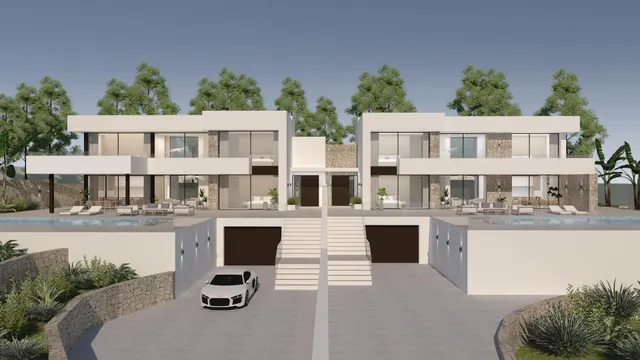 ▷Villas Pareados de Lujo en Moraira Costa Blanca. — 3