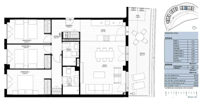 Apartamento de 3 dormitorios con garaje y trastero. Mijas costa. — 11