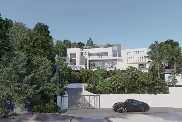 Parcela con Proyecto y Licencia: Villa de Diseño con Vistas Panorámicas al Mar y la Sierra de Mijas — 5