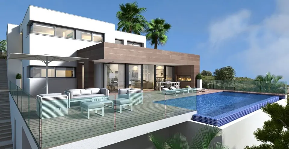 Villa con un diseño moderno y excelente ubicación en Benitachell