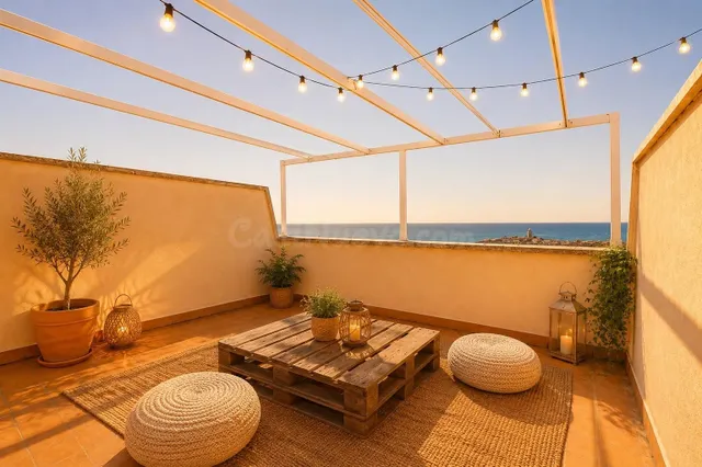 ÁTICO DÚPLEX CON TERRAZA PANORÁMICA Y VISTAS INFINITAS AL ME