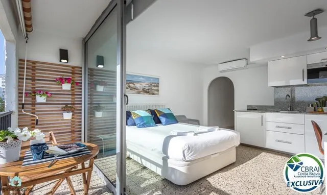 Amplio estudio con licencia turística a 50 m de la playa Empuriabrava — 2