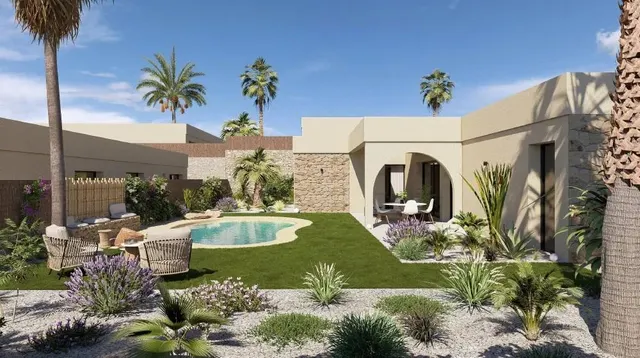 Villas contemporáneas de una sola planta en Altaona Golf Resort Murcia — 15