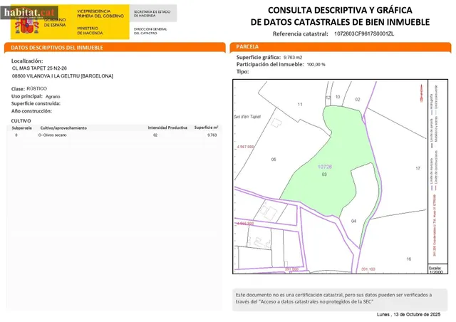 ¡¡ TERRENO URBANIZABLE EN VILANOVA - MAS TAPET !! — 6
