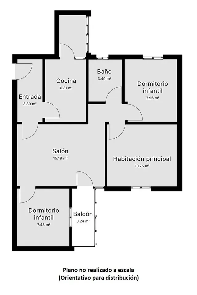 Piso de 3 Dorm. junto al parque Federico Garcia Lorca. — 25