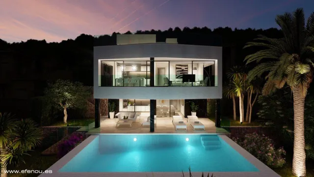 Casa de lujo de 3 plantas con maravillosas vistas panorámicas al mar en Calpe — 3