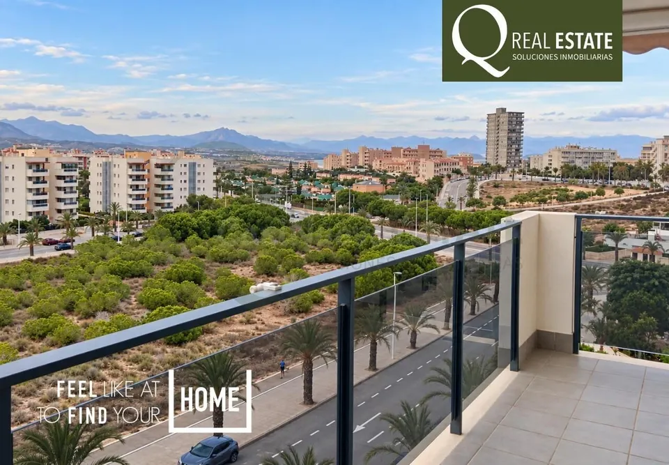 Piso en Arenales del Sol con terraza y vistas al mar
