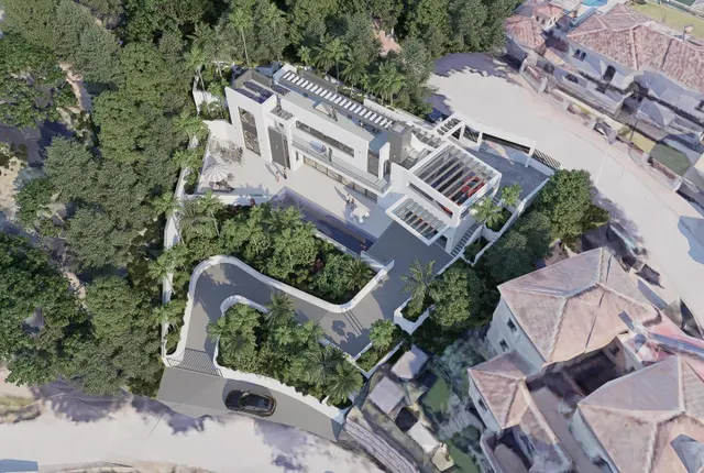 Parcela con Proyecto y Licencia: Villa de Diseño con Vistas Panorámicas al Mar y la Sierra de Mijas — 6