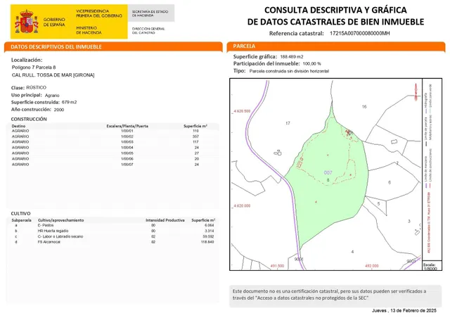 Masía histórica para rehabilitar con 19 hectáreas de terreno – Tossa de Mar — 35