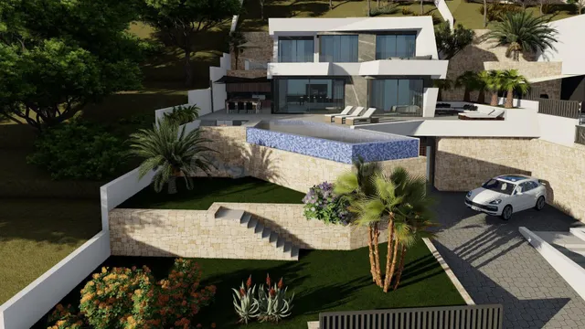 Proyecto nuevo con vistas panoramicas al mar y a todo Calpe
