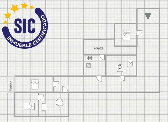 Piso en venta en Benicalap de 3 habitaciones, con terraza y balcón — 23