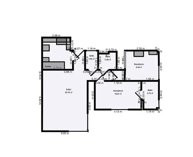 Apartamento 2 habitaciones 71m² en venta - San blas — 34