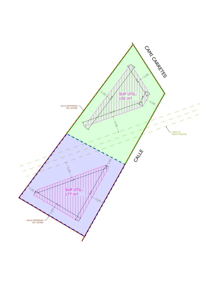 SE VENDE PARCELA URBANA ESQUINERA DE 543m2. EN 4 CAMINS, ZONA BOVERALS. — 6