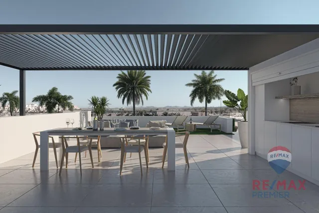 Precioso jardín o una muy generosa terraza solárium en los apartamentos bungalow "Condado de Alhama — 3