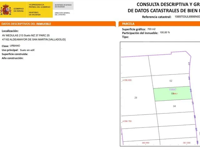 Parcela de 712 m2 en Aldeamayor Golf — 12