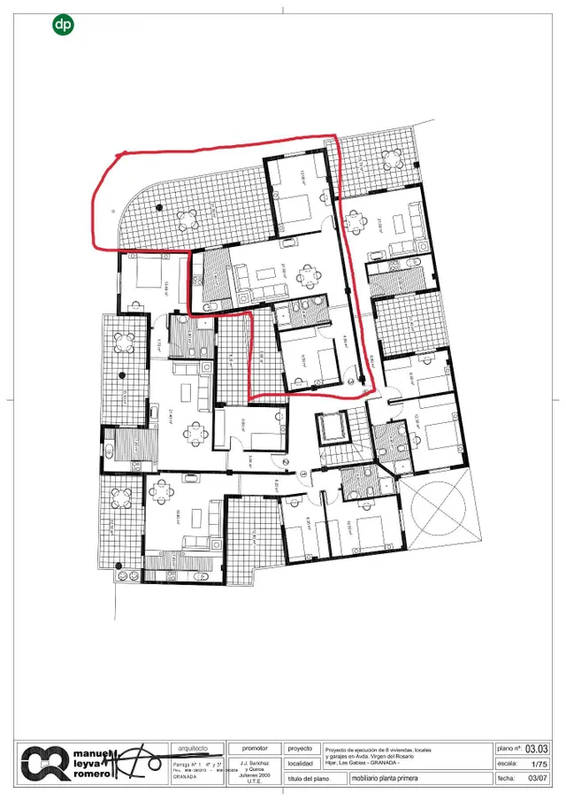 Piso con terraza de 31 m2 y cochera en el centro de hijar — 39