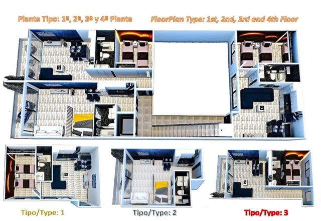 Apartamento 1 habitación 35m² en venta - Centro — 15