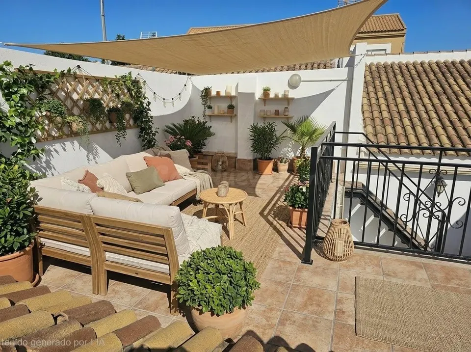 Casa practicamente nueva, toda en una planta, muy buenas calidades y con terraza de 20 m2