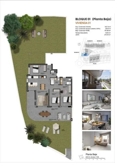 Apartamento 3 habitaciones 131m² en venta - Camporrosso village — 13