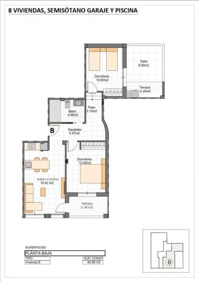 Apartamento 2 habitaciones 59m² en venta - La Aceña — 7